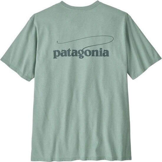 Patagonia Men's Casting Logo Responsibili-T T-Shirt 2XLarge Thin Ice