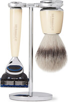 Thumbnail for your product : D.R. Harris Fusion Chrome And Resin Three-Piece Shaving Set