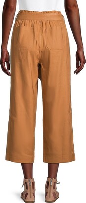 Calvin Klein Wide-Leg Linen-Blend Pants