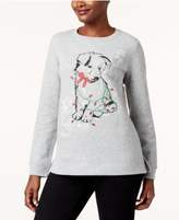 Thumbnail for your product : Karen Scott Puppy Graphic-Print Sweatshirt, Created for Macy's