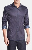 Thumbnail for your product : Bogosse 'Victor 23' Shaped Fit Stripe Sport Shirt