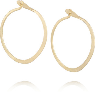Melissa Joy Manning 14-karat gold hoop earrings