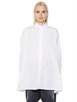 Thumbnail for your product : Y's Oversized Cotton Poplin Shirt
