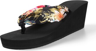 Aerusi Saki Floral Flip Flop Sandals