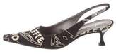 Thumbnail for your product : Giuseppe Zanotti Patterned Slingback Pumps Black Patterned Slingback Pumps