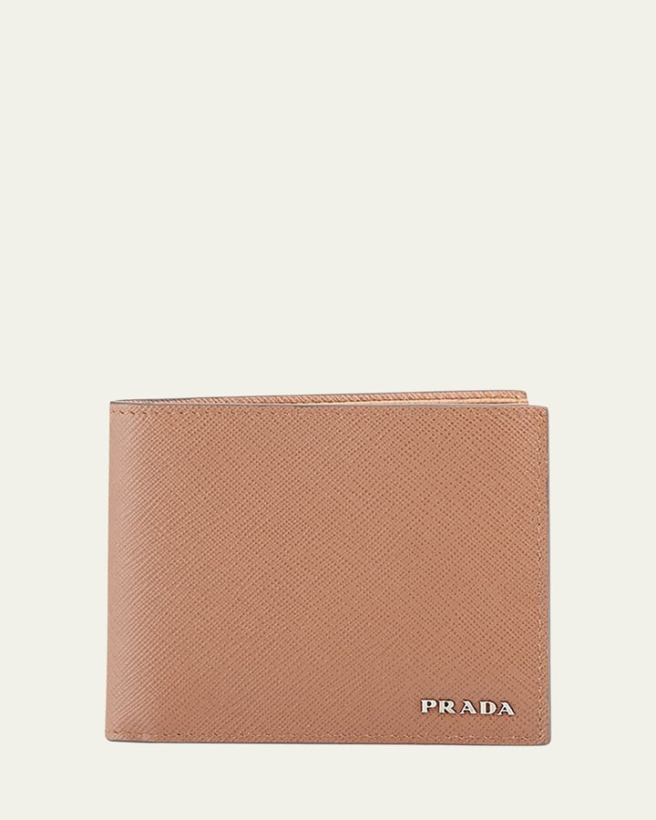 Prada Saffiano Leather Bi-Fold Wallet