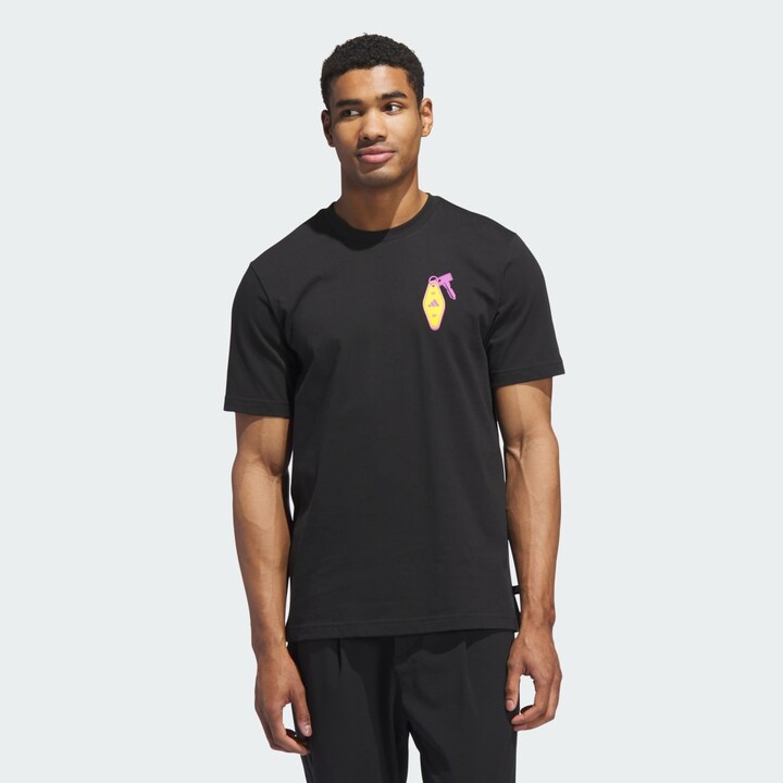 adidas Chip In Nyc Graphic Tee Black S Mens