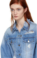 Thumbnail for your product : Sjyp Blue Reverse Detail Denim Jacket