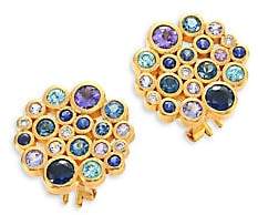 Gurhan Women's Pointelle Diamond, Multi-Stone & 24K Yellow Gold Stud Earrings