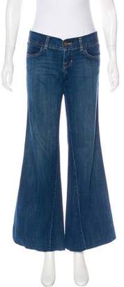 J Brand Mid-Rise Flare Jeans