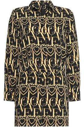 Love Moschino Printed Woven Playsuit