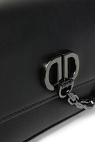 Thumbnail for your product : DKNY Chain-trimmed Leather Shoulder Bag