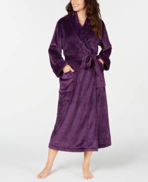 Charter Club Women's Plush Long Robe, Created for Macy's