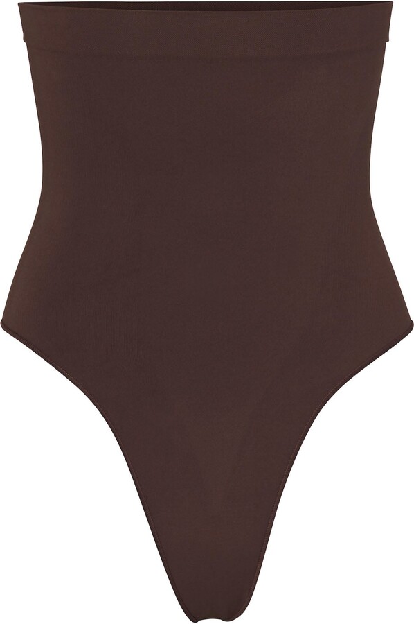 SEAMLESS SCULPT Sculpting Thong High Waist Cocoa ShopStyle Shapewear