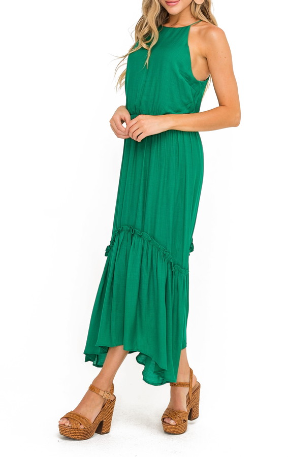 all in favor green dress