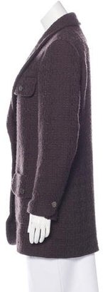 Chanel Tweed Notch-Lapel Blazer