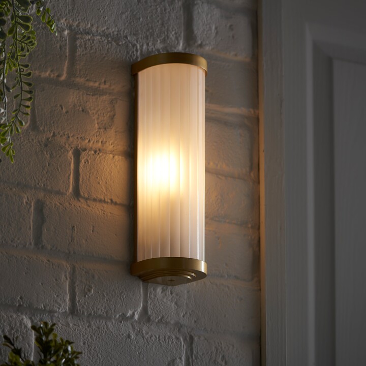 Dunelm Ripon Outdoor Wall Light Gold ShopStyle