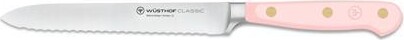 Wusthof Classic 5-Inch Serrated Utility Knife, Pink Sea Salt