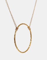 Thumbnail for your product : Dogeared Gold Plated Medium Sparkle Karma Necklace