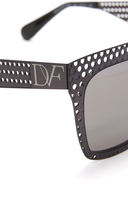 Thumbnail for your product : Diane von Furstenberg Grace Flat Top Sunglasses