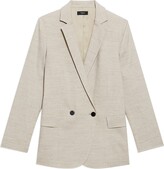 Thumbnail for your product : Theory Double Breasted Linen Blend Blazer
