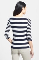 Thumbnail for your product : Anne Klein Stripe Cotton Blend Henley