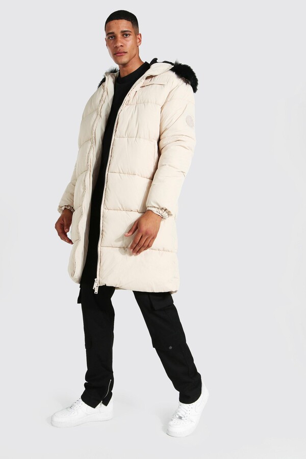 mens fur hood coat