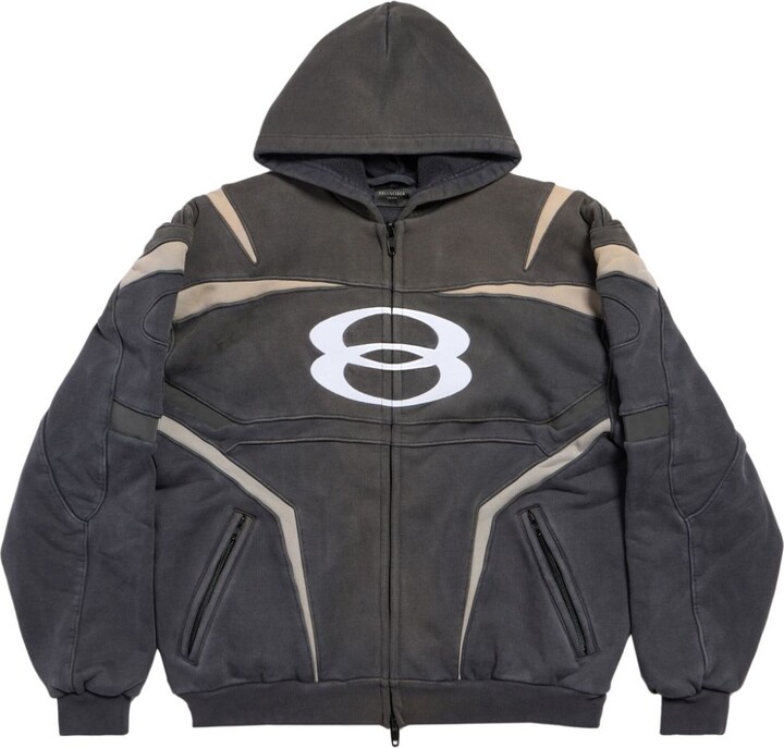 トップス BALENCIAGA UNITY SPORTS ICON PATCHED New: Unity Sports Icon Biker pieces from Balenciaga Summer24