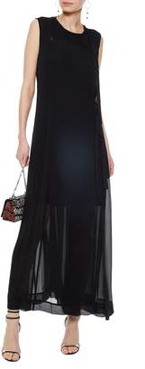 Diane von Furstenberg Layered Silk-chiffon Wrap Maxi Dress