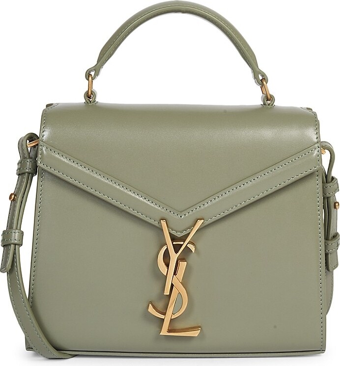 Saint Laurent Cassandra Mini Top Handle In Box Leather ShopStyle