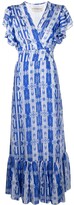 Thumbnail for your product : Jessie Western Geometric-Print Silk Dress