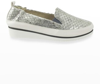 Silver Women's Slip On Sneakers | Shop the world's largest collection of  fashion | ShopStyle