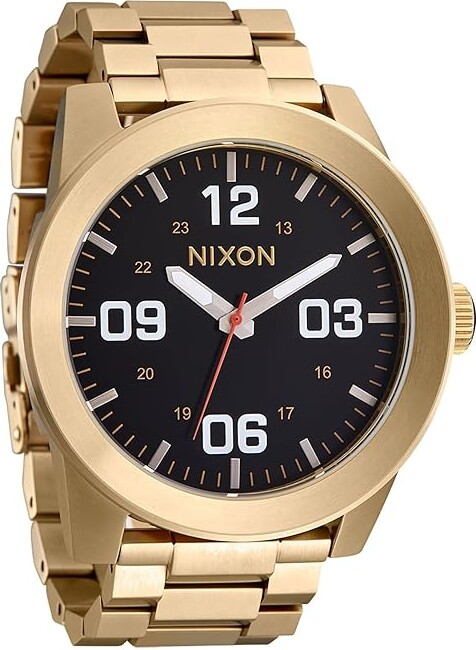 Nixon Corporal SS Men's Watches Yellow Gold / Black