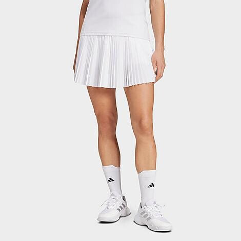 adidas Women's Club Pleated Climacool Tennis Skirt in White | Size: Large