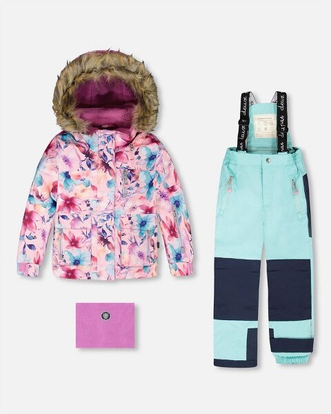 Deux Par Deux DeuxparDeuxGirlTwo-PiecePlaySnowsuitTurquoiseBlue-9Years