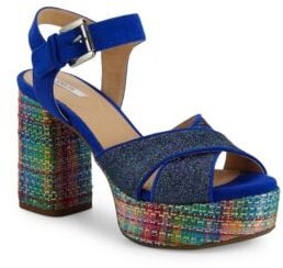 Geox Galene Glitter Platform Sandals - ShopStyle