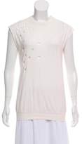 Thumbnail for your product : ChloÃ© Distressed Sleeveless Top White ChloÃ© Distressed Sleeveless Top