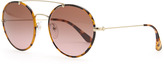 Thumbnail for your product : Prada Catwalk Round Aviator Sunglasses