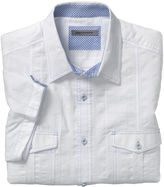 Thumbnail for your product : Johnston & Murphy Textured Stripe Camp Shirt
