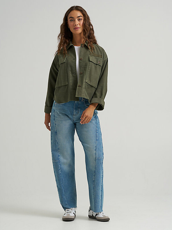 Lee Womens Low Slung Barrel Rider Jeans