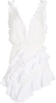 Thumbnail for your product : CHIO Asymmetrical Embroidered Ruffle Dress