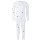 Thumbnail for your product : The Little White Company White and Pink Multi Stripe Pyjamas