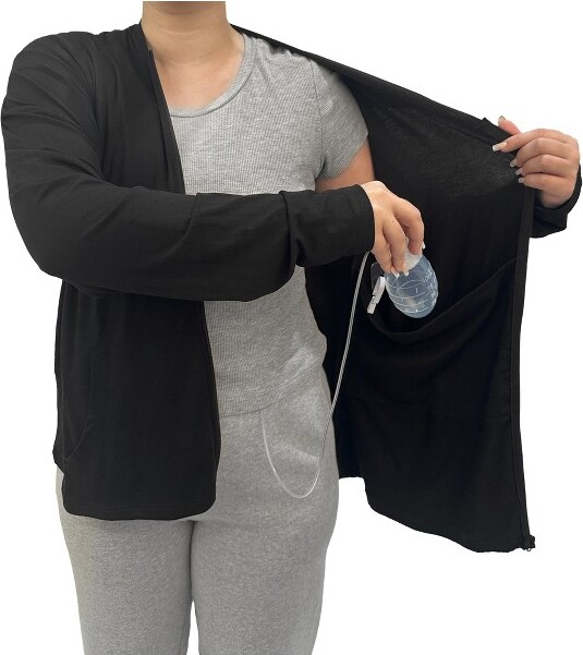 Sweet Jojo Designs RiseUpandRecoverMastectomyZipUpHoodiewithDrainPocketsBreastCancerGiftsforWomen