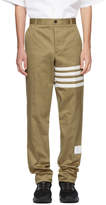 Thumbnail for your product : Thom Browne Beige Seamed Four Bar Unconstructed Chino Trousers