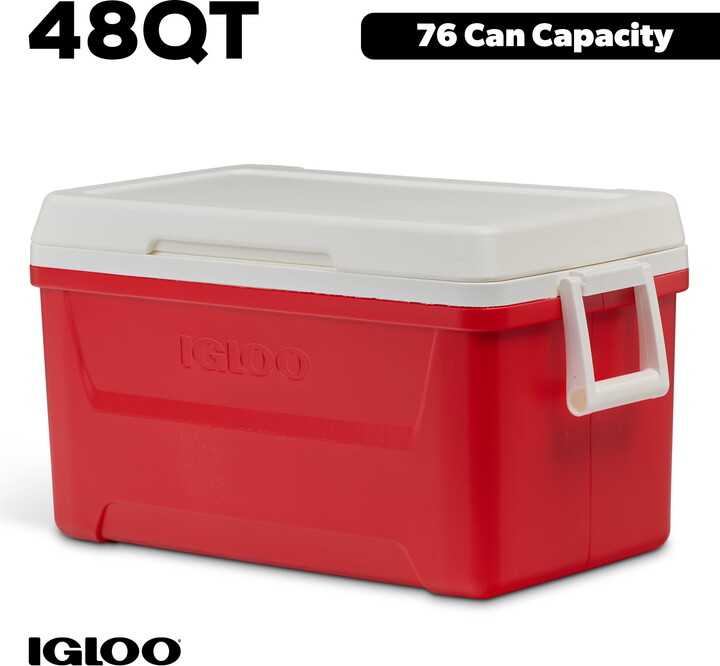 Igloo 48 QT Laguna Ice Chest Cooler, Red