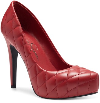 jessica simpson red platform heels