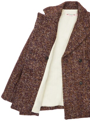 Bonpoint Double Breasted Wool Blend Coat