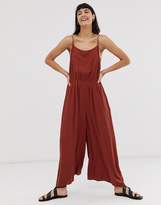 Thumbnail for your product : Weekday wide leg jumpsuit in rust