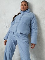 Thumbnail for your product : Missguided Peached SkinJacket Co Ord - Blue