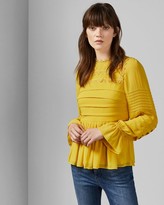 Thumbnail for your product : Ted Baker Pintuck Lace Detail Top